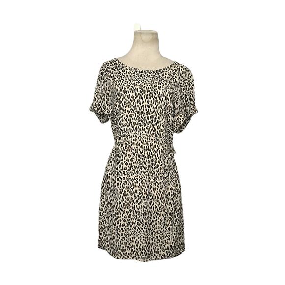 Obey animal print short sleeves mini dress M - Picture 10 of 16